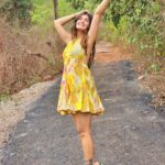 Shiny Doshi Instagram – “Dancing my way through the golden paradise of Goa, where the sun kisses my skin and the waves whisper melodies in my ears. ✨💃 Embracing the sheer bliss and infectious energy of this magical place, twirling and spinning with pure joy. 💛🌴 #GoaVibes #SunsetDance #PureBliss”