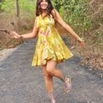 Shiny Doshi Instagram - "Dancing my way through the golden paradise of Goa, where the sun kisses my skin and the waves whisper melodies in my ears. ✨💃 Embracing the sheer bliss and infectious energy of this magical place, twirling and spinning with pure joy. 💛🌴 #GoaVibes #SunsetDance #PureBliss"