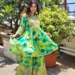 Shiny Doshi Instagram - How much is too much green? Confused? Go green this summer!!!! Wearing @nehamtaonline Styling @styling.your.soul Brand PR @lmaoanshi #keepingitcool #green #indianwear #indianoutfit #traditionalwear #salwarsuits #sharara #shinydoshi