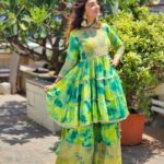Shiny Doshi Instagram – How much is too much green?
Confused? 
Go green this summer!!!!

Wearing @nehamtaonline 
Styling @styling.your.soul 
Brand PR @lmaoanshi 

#keepingitcool #green #indianwear #indianoutfit #traditionalwear #salwarsuits #sharara #shinydoshi