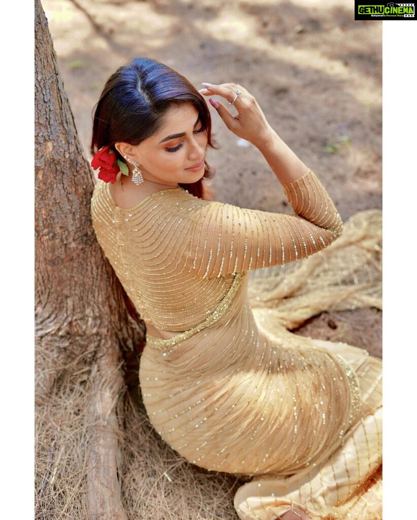 Shivani Narayanan Instagram - Some that glitters are gold . @shamini_shankar_official @sathish_photography49 @ratnamakeupartist @mayon_by_subhathracouture