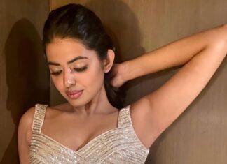 Shivani Rajashekar Instagram - Pc @shivathmikar 💛 Wearing @varunchakkilam ✨ Styled by @officialanahita ✨