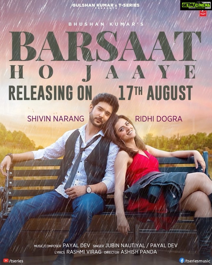 Shivin Narang Instagram - ♥️⛈We are coming to fill this monsoon with love and romance! #BarsaatHoJaaye song releases on 17th August. Stay tuned. #tseries @tseries.official #BhushanKumar @jubin_nautiyal @payaldevofficial @iridhidogra @therashmivirag @adityadevmusic @ashishforfilms @rajguptaofficial @digambar103