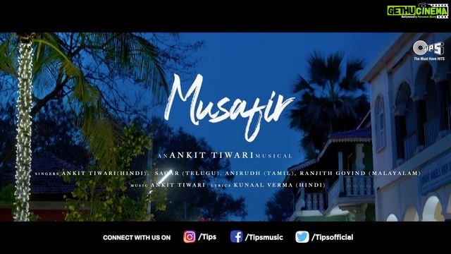 Shivin Narang Instagram - #Musafir. Releasing only on @tips @youtubeindia channel. . @Pprernaarora @kumartaurani @aishwaryarajini @shivin7 and @alwaysjani Music Composer: @ankittiwari Singers: @ankittiwari (Hindi) |@anirudhofficial (Tamil) | @ranjithkg (Malayam) | #Sagar (Telugu) Hindi Lyricist: @kunaalvermaa