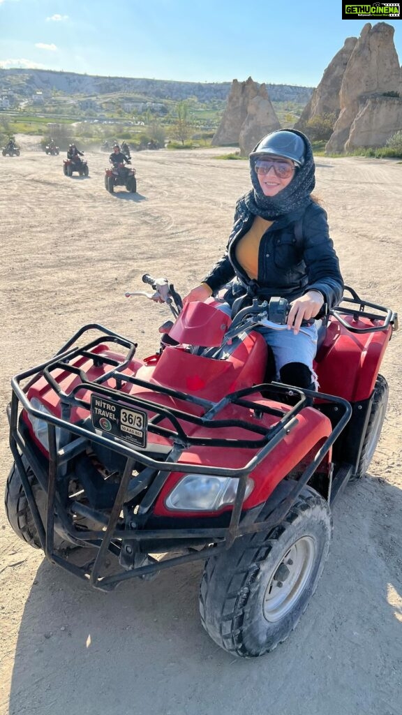 Shonali Nagrani Instagram - Freedom layered with a bit of a power trip :) #atvriding #atv #cappadocia #turkey #freedom #reelsinstagram #reelsvideo #reelitfeelit #offroad #experince