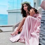 Shonali Nagrani Instagram - Blues and pinks :) 👗: @jewelsforlunch . You know I love you forever:) #karananddavidswedding #throwback #