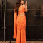 Shraddha Das Instagram - Dhee Finale Thank you @bobbyangara99 for customising this pretty saree for me ! 📸 @krishnatejah Jewellery : @the_jewel_gallery Hair : @salomipillai #dhee #sareelove #shraddhadas Hyderabad India