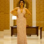 Shraddha Das Instagram - Gown : @upgradebya Accessories : @the_jewel_gallery Styling : @avanipratapgumber Hair : @versatile_makeoversartist Make up : @hareshwarp 📸 @krishnatejah Taj Samudra Colombo