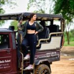Shraddha Das Instagram – “When life gives you a chance to explore the unknown, take it and never look back 
👱‍♀️ @versatile_makeoversartist 
📸 @krishnatejah 

🌅🐘 #safari #exploremore #srilankanelephants Udawalawe