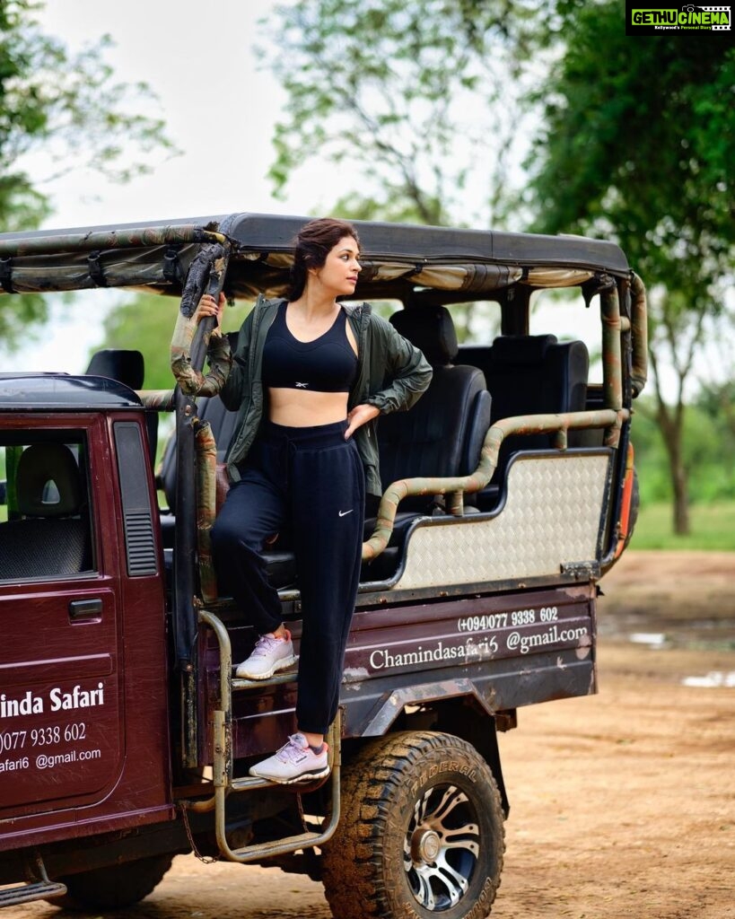Shraddha Das Instagram - "When life gives you a chance to explore the unknown, take it and never look back 👱‍♀️ @versatile_makeoversartist 📸 @krishnatejah 🌅🐘 #safari #exploremore #srilankanelephants Udawalawe