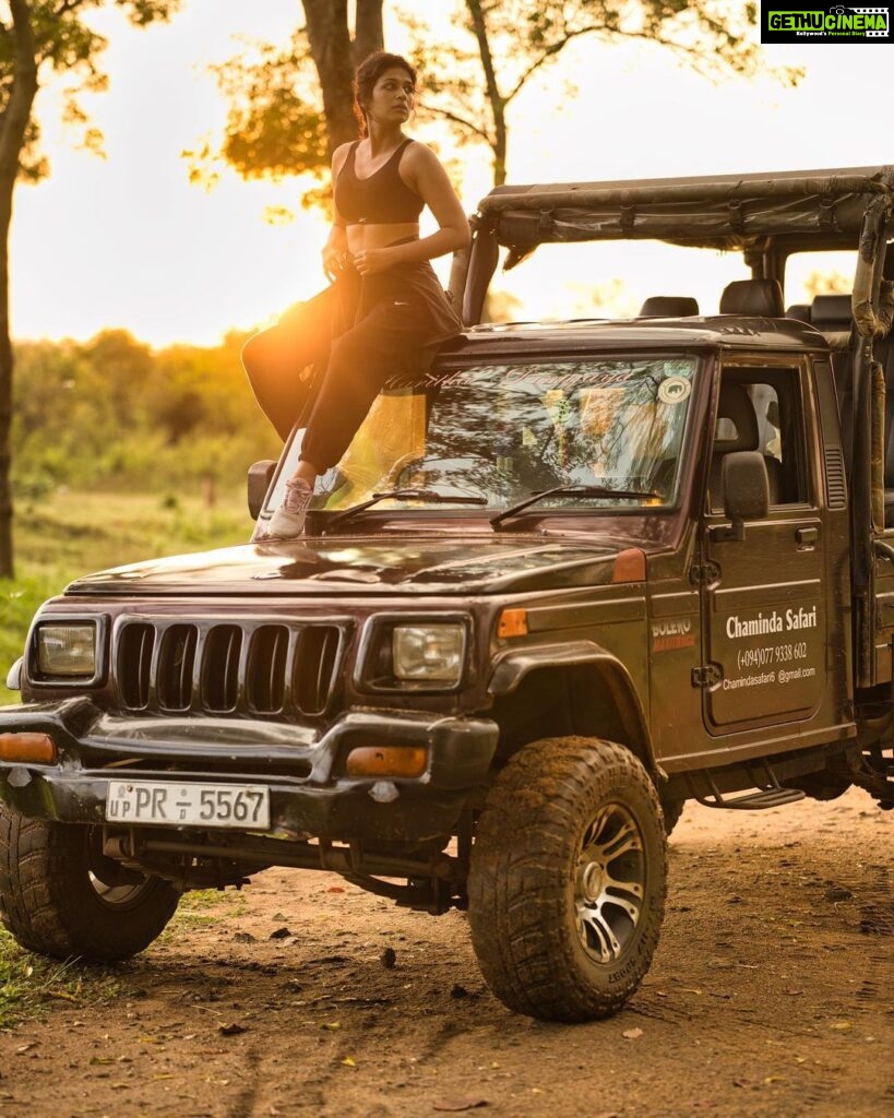 Shraddha Das Instagram - "Living my wildest dreams on the Srilankan savannah 🌿🦁 Sometimes, all you need is a little bit of nature to reset your soul 🌳🌺 👱‍♀️ @versatile_makeoversartist #safari #naturelover #srilankatravel #exploremore #bucketlist “ Udawalawe