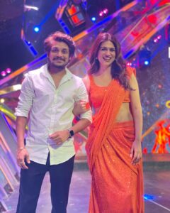 Shraddha Das Instagram - With the gorgeous and lovely ❤️❤️❤️ @shraddhadas43 garu … 🥰💕 FAV one and missing fun