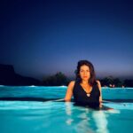 Shraddha Das Instagram - About last night! Swimming under the stars 🤩✨⭐️ Discovered another new place just a few hours from home ! @canaryislandslonavala Canary Islands Resort & Spa