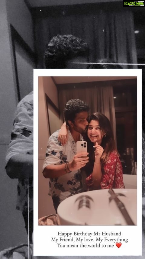Shreya Anchan Instagram - Happy Birthday to the love of my life ❤️ My other half Thank you for who you are, & all that you do, May u find all the success you desire in life 😘 I Love you ❤️