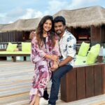 Shreya Anchan Instagram - A bit mature “you” A bit crazy “me” Makes a perfect “we” #saranghae #oppa #🫰🏻❤️🧿 #maldivedays❤️ #touron @touronholidays 💕
