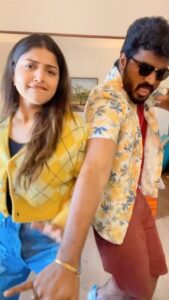 Shreya Anchan Instagram - I know we are super late to this trend 🤪
But wanted to try this with him 🤣 
@sidhu_sid_official 🫰🏻