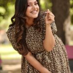 Shreya Anchan Instagram - Customised animal print dress from @fashion1atelier 💕 PC : @storiesbysidhu