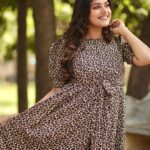 Shreya Anchan Instagram - Customised animal print dress from @fashion1atelier 💕 PC : @storiesbysidhu