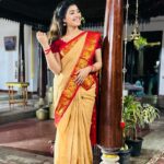 Shreya Anchan Instagram – Saree @mathugai_handlooms ❣️