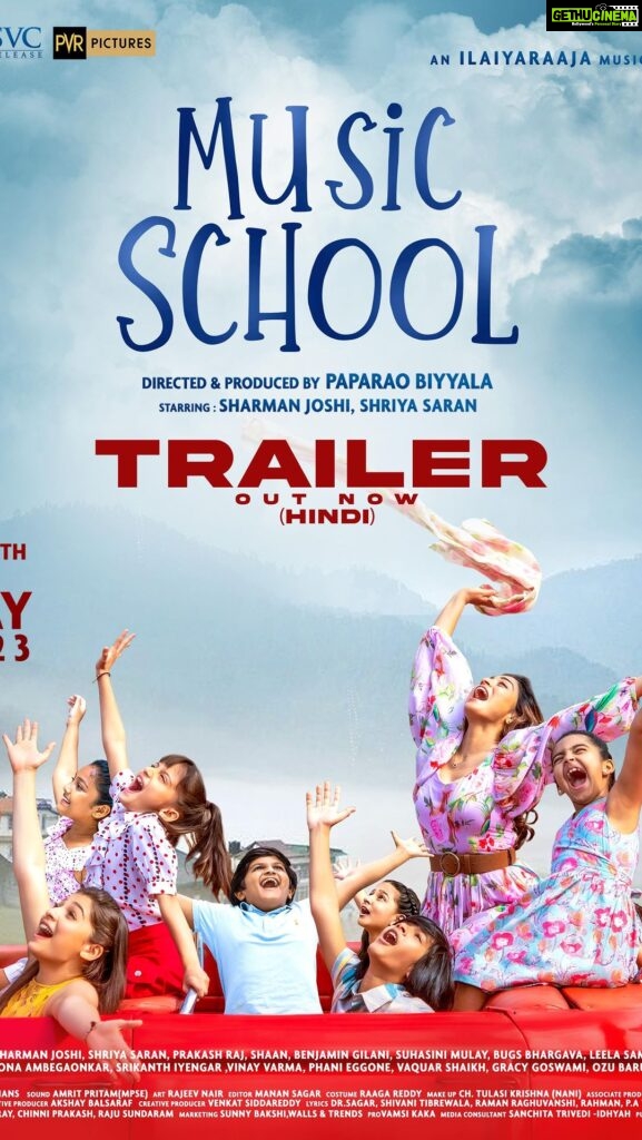 Shriya Saran Instagram - Experience the enchanting world of music through an inspiring story of #Musicschool ❤️ #MusicSchoolMovie in cinemas from May 12 in Hindi, Telugu and Tamil. Hindi Trailer out now. An Ilaiyaraaja’s Musical Magic @sharmanjoshi @shriya_saran1109 #ilaiyaraaja @yaminifilms @paparaobiyyala @srivenkateswaracreations @pvrpictures @adityamusicindia @adityamusictamil @joinprakashraj @singer_shaan @mulay.suhasini @monaambegaonkar @bugskrishna @shrikanth_iyyangar @sutradharactors @imvaquarshaikh @gracy.goswami @ozu.barua @rohanroy_actor @vivaanmunoth @siddhiksha_childartist @karthikeyame @olivia_charan @aa.kalyani @khu_shisoni1905 @mokshapilli @deohanskiran @chinnilaljayaprakash @raagareddy @kmrajeev.nair @amrit.pritam_official @deba_chang @yaminibiyyala @vrsiddareddy @akshaybalsaraf @wallsandtrends @anilandbhanu @vamsikaka @sunnybakshiinmumbai @sanchitatrivedi @idhyamedia #ilaiyaraaja75 #ilaiyaraajamusic #musicschoolmovietelugu #musicschoolmoviehindi #musicschoolmovietamil