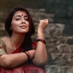 Shriya Saran Instagram - This movie never got made. But my fav look test ever . @arjunkallingal
