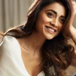 Shriya Saran Instagram - @kabzaamovieofficial promotions. Excited !!!! 17 th march @kabzaamovieofficial #riseofgangster #panindia #indianmovies #grateful Big day !!!! Photographer @venurasuri Wearing @gauriandnainika Make up @makeupbymahendra7 Hair @priyanka_sherkar1 Management @media9manoj Shot at @westinhyderabad Jwellery @anitadongre bracelet This bracelet spearheads the Promise of Hope initiative, which is a joint mission of Anita Dongre and CITTA. It is designed to support and sustain the education of girl students at the Rajkumari Ratnavati Girls School in Jaisalmer. When you purchase it, you empower young women to dream and create their best lives. Crafted from sterling silver and plated in gold, 100% of the proceeds from sales are donated to the school.