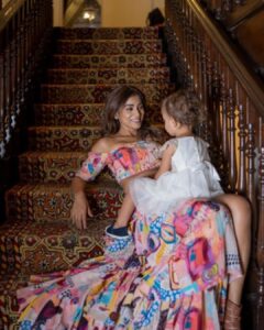 Shriya Saran Instagram - Thank you @portraits_by_sinjita for capturing me with radha . Precious 
Wearing @payalsinghal for @kabzaamovieofficial promotions . 
We decided to bring Radha in for some pictures . 
Make up @makeupbymahendra7 
Hair @yogitasheth96