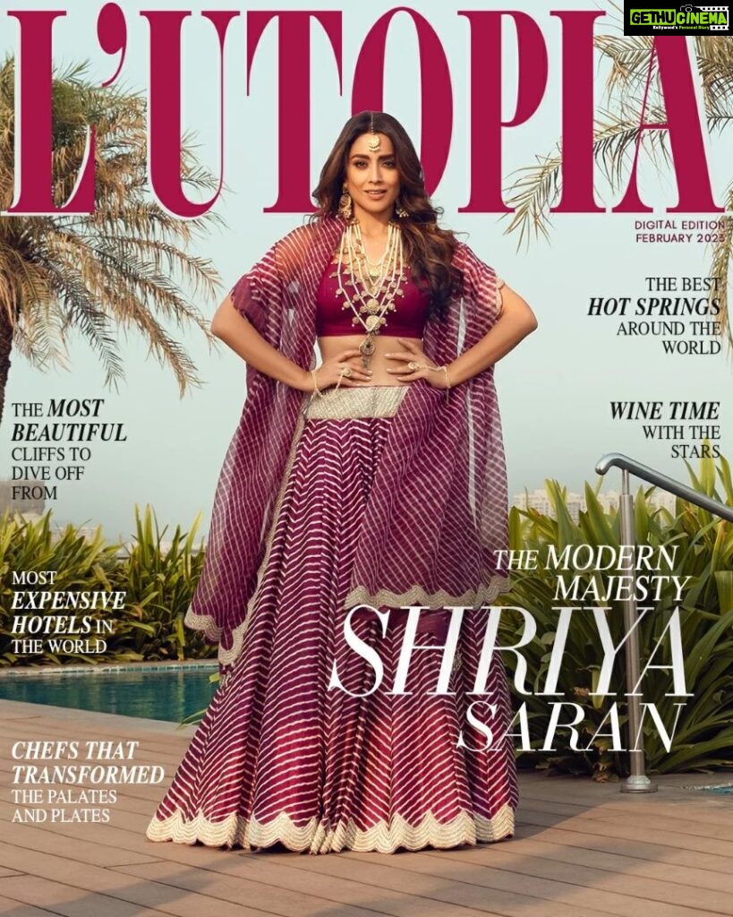 Shriya Saran Instagram - In a Candid interview with Aparajita Jaiswal she relays how grateful she is to be a part of cinema and having lived in a country that is so beautifully united even though we have  such diverse cultures and inhabit disparate worlds of thought.  . Actress - Shriya Saran @shriya_saran1109 Magazine - L’utopia Magazine @lutopiamagazine  Founder/Editor-in-chief - Aparajita Jaiswal @davis_griffo Co-founder - Rahul Kumar @thewildstallion.in Outfit - @faabiianaofficial  Jewellery - @tajjewelsindia Photographer - Rahul Kumar @thewildstallion.in Stylist - @suraj_singhamour  Videographer - @mr.nee_khill  Makeup - @makeupbymahendra7 Hair - @priyanka_sherkar1 Styling asst - @khuusshhbboo PR Agency - @hypenq_pr Photo Editor - @hqbe_retouch Video Editor - @im_akashargade Location - @holidayinnmumbai  . . . . #celebritycover #magazinecover #cover #magazine #actress #celebrity #press #media #coverstory #feature #publish #lutopia #lutopiamagazine #model Holiday Inn Mumbai International Airport