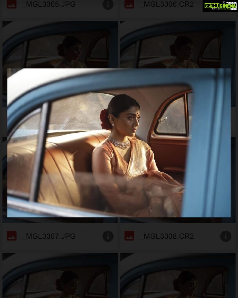 Shriya Saran Instagram - Welcome to the world of @kabzaamovieofficial These pictures are Shot by our dop @ajshetty . One of the youngest dop I have ever worked with . Super hardworking .thank you! Outfit @sithara_kudige Make up @makeupbymahendra7 Hair @priyanka_sherkar1 @gajraj_jewellers