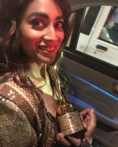 Shriya Saran Instagram - Outfit- @nikitamhaisalkar 
Jewellery- @kaj.finejewellery
Shoes- @sana.k.official
Styled by- @anishagandhi3 & @rochelledsa
Photography- @kaasastudio

Thank you stardust for the award . Very grateful.

Also to my incredible team @makeupbymahendra7 for incredible make up 
@yogitasheth96 for my hair 
@anishagandhi3 and @rochelledsa ( worked non stop with sprained ankle)

Thank you 🙏
