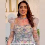 Shriya Saran Instagram – Love this outfit by @gauriandnainika 
Already wore it twice ! To all you pretty girls , you love your outfit , repeat it ! Recycle it . 
Sustainability is the key !

 
Thank you @elleindia for a fab afternoon 

Make up @mukeshpatilmakeup 
Hair @priyanka_sherkar1 
Photographer @shubhammandhyanphotography