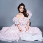 Shriya Saran Instagram - Pretty in pink Yesterday in delhi for music school promotions Wearing @gauriandnainika Makeup @makeupbymahendra7 Hair @yogitasheth96 Shot by @venurasuri