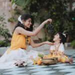 Shruthi Rajanikanth Instagram - Chundari vishu 🌼🦋. @dhwani_kanmani 📸 @_twilightweddingstories mua @magnificentmakeupstudio