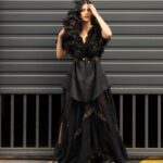 Shruti Haasan Instagram - 🖤 👁️ . . . Styled by @surbhishukla In @supriamunjalatelier Hair @nicola_noviello 📸 @stefdelavega Cannes Film Festival