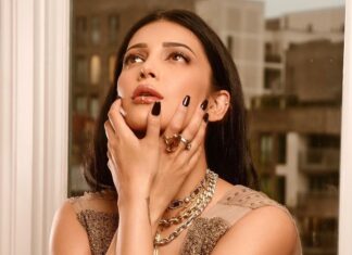 Shruti Haasan Instagram - Make it London but make it desi ⭐️💎 . . . . 👗 @jade_bymk 💎 @swarovski @isharya @radhikaagrawalstudio 👛 @anitadongre 👠 @louboutinworld Styled by @surbhishukla 📸 @adambrazier