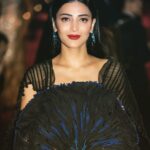 Shruti Haasan Instagram - Red carpet but always make it black ❤️🖤🧿 . . . . Styled by @surbhishukla In @vaishalisstudio 💎 @swarovski . . Hmu @nicola_noviello @alisamakeupbar 📸 @imagesdazur Cannes Film Festival