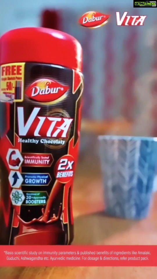 Shrutika Instagram - I enjoy Aarav’s naughtiness; he is just like me. He will do the exact opposite of what I tell him. I want him to eat healthy, but he insists on eating pizza and burgers only. During the rain, he loves to get wet and fall sick.... Now, I don’t worry anymore, we have Dabur Vita - India's Best Immunity Expert. It is tasty, healthy and Chocolaty too along with 30+ Ayurvedic boosters which provides 7 vital growth needs like improvement of his bone, muscle, brain health along with better digestion and respiratory health. #DaburVita #Kidsimmunitybooster #Fussyeaters #Kidshealth #Kidsfood #Indianmomblogger #Momblogger #parentingexpert #parentingtips #mom #themommandate #mommy #mommyinfluencer #bloggersofinstagram #parentinginfluencer #daburvitahealthdrink #chocholatedrink #kidsnutrition #childnutrition