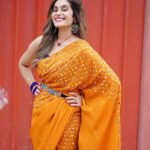 Shrutika Instagram - Photography @sinty_boy Postwork @shot_by_panneer Make up @artistrybyolivia Hair @vama_moirangthem Costume @malarvikrambridalcouture Styling @shrutika_arjun #insta #pictureoftheday #instapicture #instagood #instamood #instagram #love #indian #ethinic #vibes #vibepositive #spreadjoy #spreadpositivity #yellow #sareelove #happiness #dressup #poses #smile