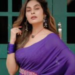 Shrutika Instagram - Photography @sinty_boy Costume @malarvikrambridalcouture Hairstyle @vama_moirangthem Makeup @artistrybyolivia Styling @shrutika_arjun Postwork @shot_by_panneer #purple #ethinicwear #mood #photoshoot #picture #shoot #pose #love #vibes #spreadpositivity #instagood #insta #instapicture #instalike #instagram