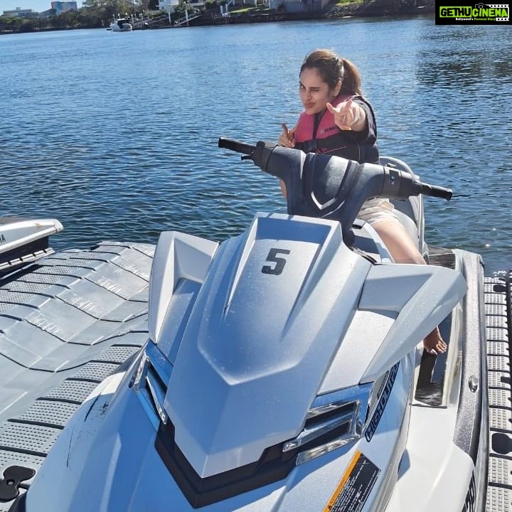 Shrutika Instagram - Tried every possible ocean sport in #goldcoast The ocean was super exciting !! All these 10 pics in this post will walk u through all we did in the ocean .. scuba diving was our fav and wen on the parachute and helicopter.. felt that exciting rush all the way! #watersports #ocean #goldcoast #australia #aussie #queensland #helicopter #helitour #chopper #chopperide #dolphins #touchthedolphin #playingwithdolphins #scuba #scubadiving #parasailing #jetski #sport #sea #jetboat #rollercoaster #rollercoasterinthesea #adrenaline #rush #instagood #instagram #instadaily #post #picoftheday