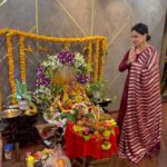 Shubhaavi Choksey Instagram - Ganpati Bappa Morya 🙏🏻 Thank you @sahilanandofficial and @mongarajneet to having me ❤️ The Crazy the peoples’ @iam_ejf @aakanshashukla0803 @shreya_nehal @vinitps @priyalmahajanofficial Lots of love and wishes @ritu_vasishtha ❤️ Ps: MY FAVOURITE PHOTO IS the 5th one @iam_ejf 🤣🤣 #ganpati #ganpatibappamorya #2022
