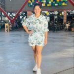 Shubhaavi Choksey Instagram - “It does not matter is you are a rose or a lotus or a marigold. What matters is that you are flowering “ Osho Shaney again love the coord set you got made for me @shanelounen ❤️ #vacation #summer #spain #2022