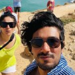 Shubhaavi Choksey Instagram - When I photobomb 🤣🤣 Sorry to this everytime @harshal_82 #sagres #portugal #vacation #2022