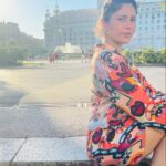 Shubhaavi Choksey Instagram - No filters required …. The air is so clean and the sky is amazingly blue … That sunshine on your face is too beautiful … Ps: Shaney I loooooooove this coord set you made for me … thank you @shanelounen 🤗🤗 #spain #vacation #2022