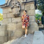 Shubhaavi Choksey Instagram - No filters required …. The air is so clean and the sky is amazingly blue … That sunshine on your face is too beautiful … Ps: Shaney I loooooooove this coord set you made for me … thank you @shanelounen 🤗🤗 #spain #vacation #2022