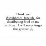 Shubhaavi Choksey Instagram – I am thankful to God and the Universe that I have people like this surrounding me, who’s good deeds give blessings to my family and me …. Thank you @shubhrohi_fanclub_ 
#filledwithgratitude #2022