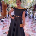 Shubhaavi Choksey Instagram - “Elegance doesn't mean being noticed, it means being remembered.” Giorgio Armani (Wore a gown for the very first time) Styled by @jaferalimunshi Photographed by @karansinghchhabra #comfortableinmyskin #ladyinblack #gown #black #wedding #2021