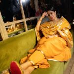 Shubhaavi Choksey Instagram - Whenever I wear yellow, I feel like there is sunlight in a closed room ☀️ Photographed by @shotbyrohitdey Jewellery by @totapari1 Outfit courtesy @myshka_fashion Makeup & Hair by @amuthevar Location courtesy by @younion_mumbai @zkalra PR managed by @oceanmediapr Jewellery Collab courtesy by @aaira_narula Outfit collab courtesy by @rimadidthat Styled by @rimadidthat & @shubhaavi #indian #fashion #ethnic #style #2022