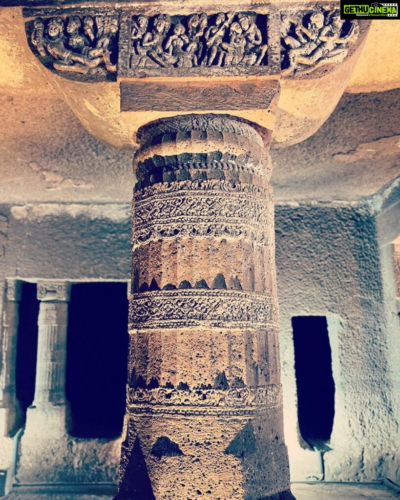 Shweta Basu Prasad Instagram - Ajanta caves • Jan’23 . . . #ajantacaves #art #architecture #sculpture #sculpting #carving #caves #india Ajanta Caves