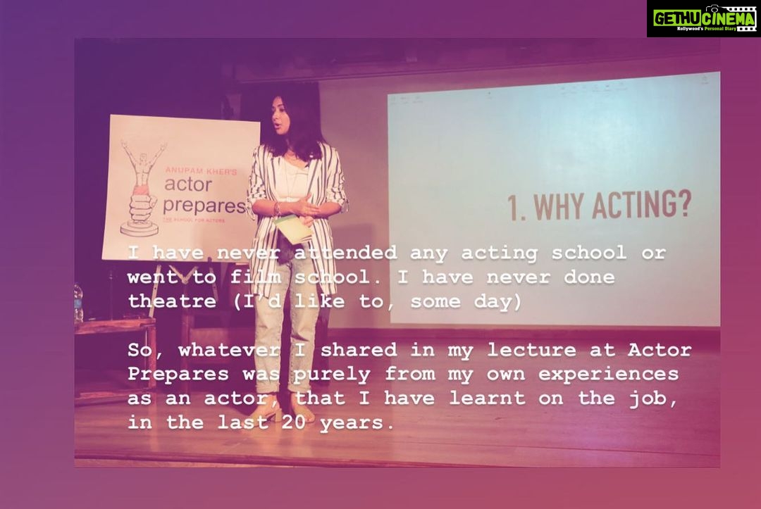 Shweta Basu Prasad Instagram - Although a student of acting and cinema myself, I conducted a lecture for the diploma students of acting @actorprepares purely based on my first hand experiences as an actor. . The students were so attentive, curious and interactive. I wish my best to all the actors ❤️ . . #actors #actor #acting #cinema #shwetabasuprasad #actorprepares #natyashastra Mumbai, Maharashtra